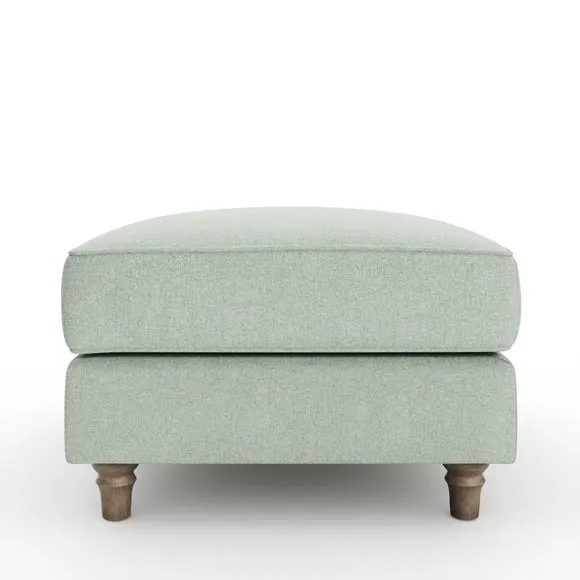 Flori Soft Chenille Footstool 6