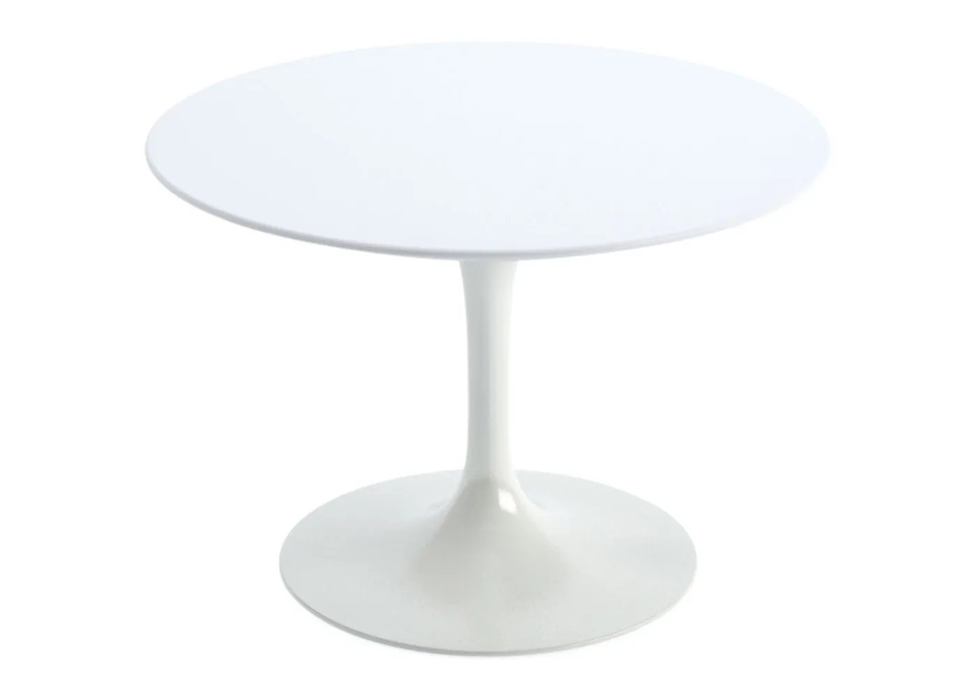 Knoll Saarinen Round Coffee Table White Acrylic Top