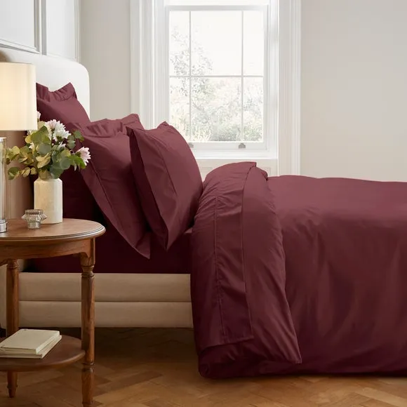 Dorma Crisp & Fresh 400 Thread Count Egyptian Cotton Percale Flat Sheet 2