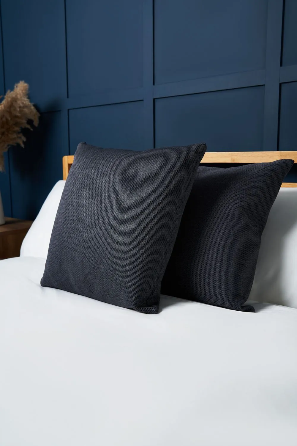 BHS Snow Fleece Cushion in Charcoal 1