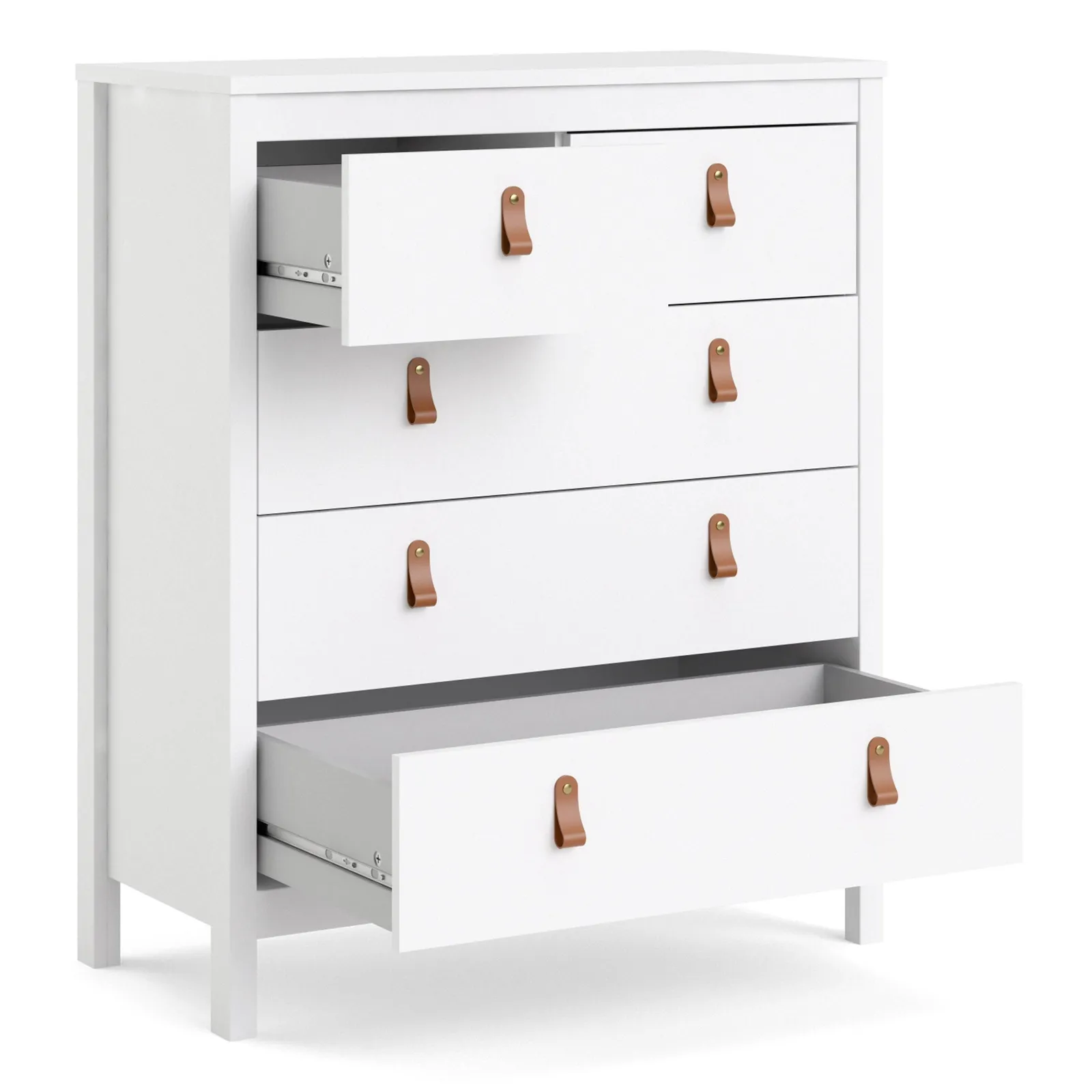 Furniture To Go Barcelona Chest 3+2 Drawers in White 4