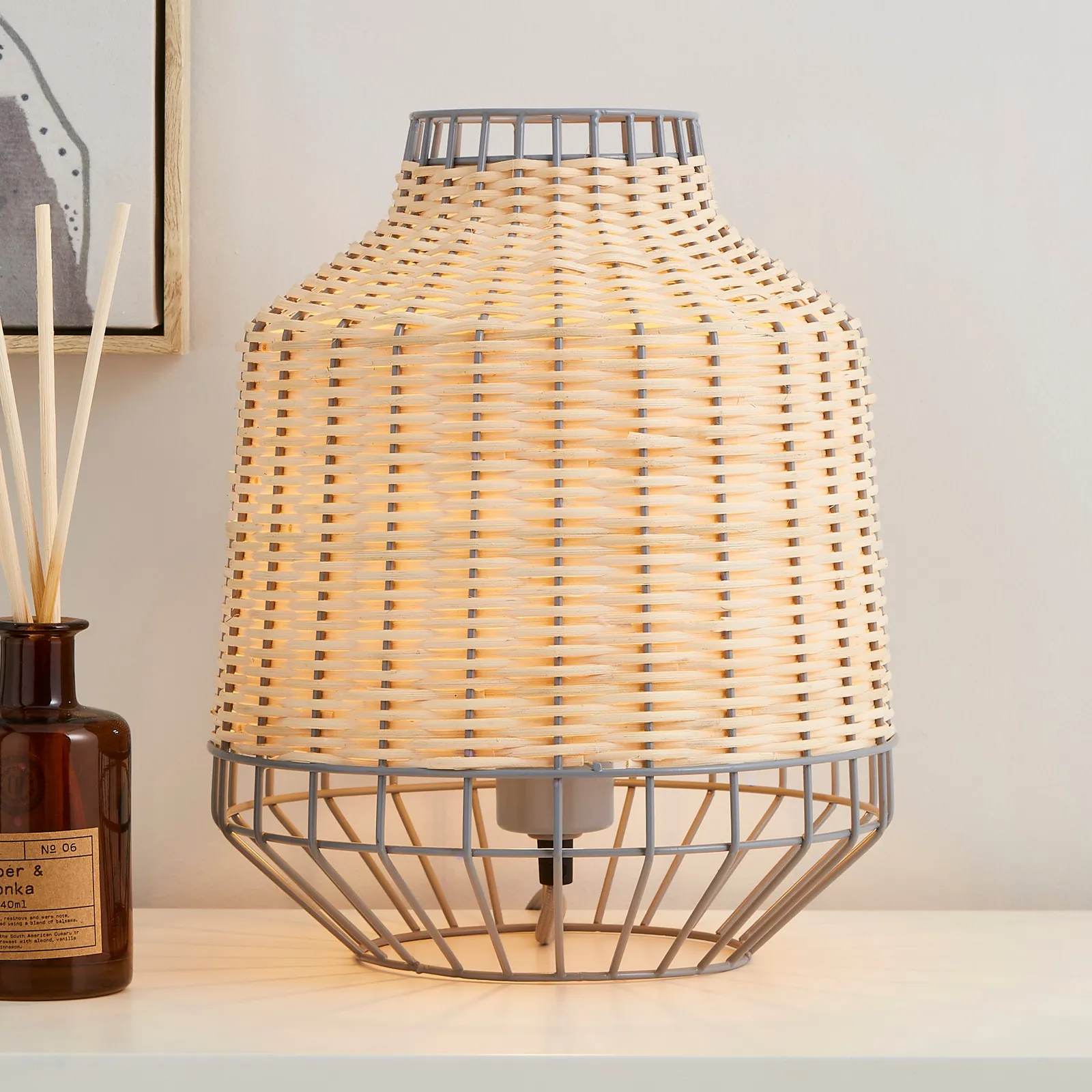 Ohio Table Lamp Grey
