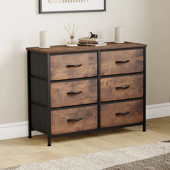 Maye 6 Drawer Fabric Chest 1