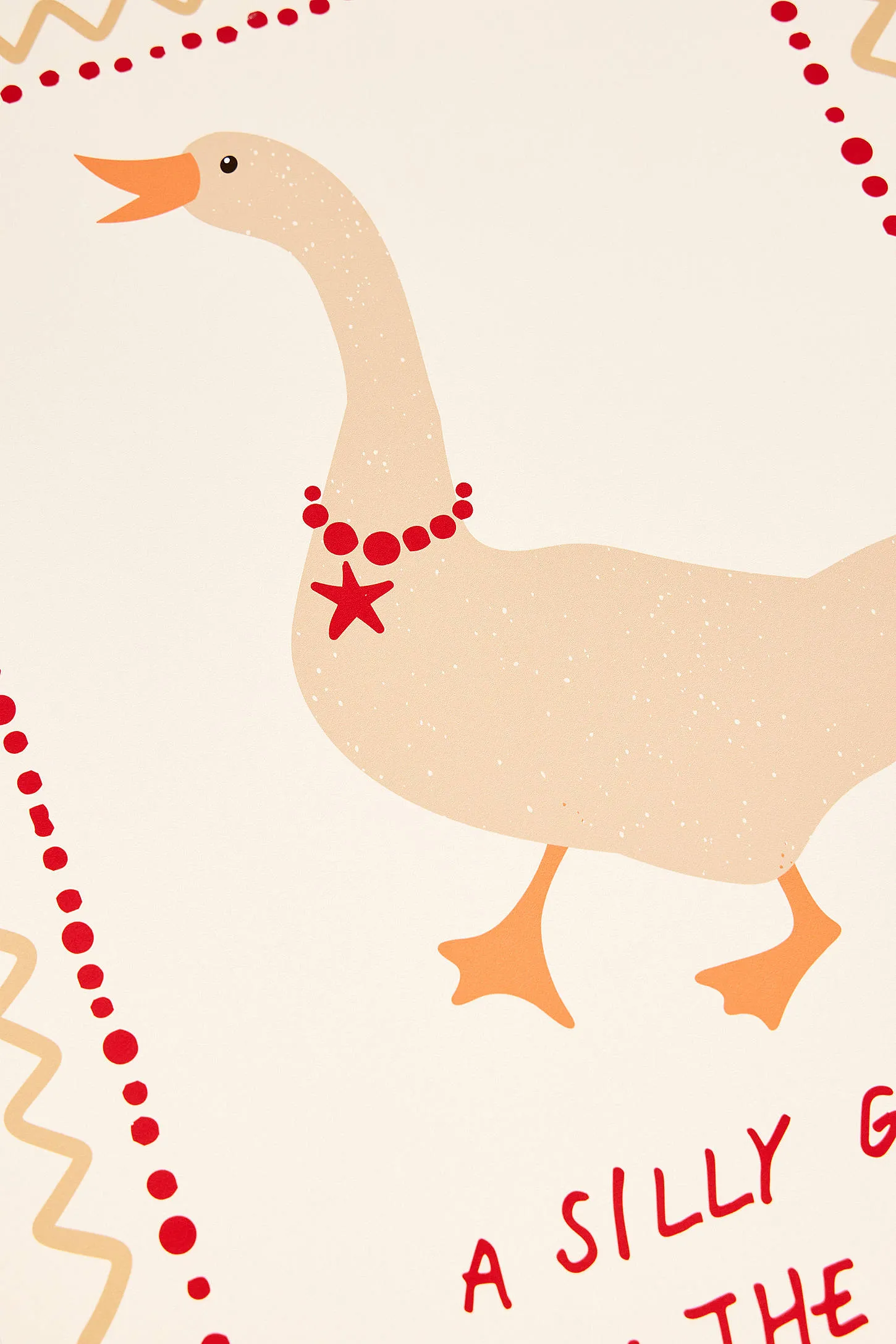 Posterami Silly Goose 30x40cm Wall Art Print - Cream 30x40 2