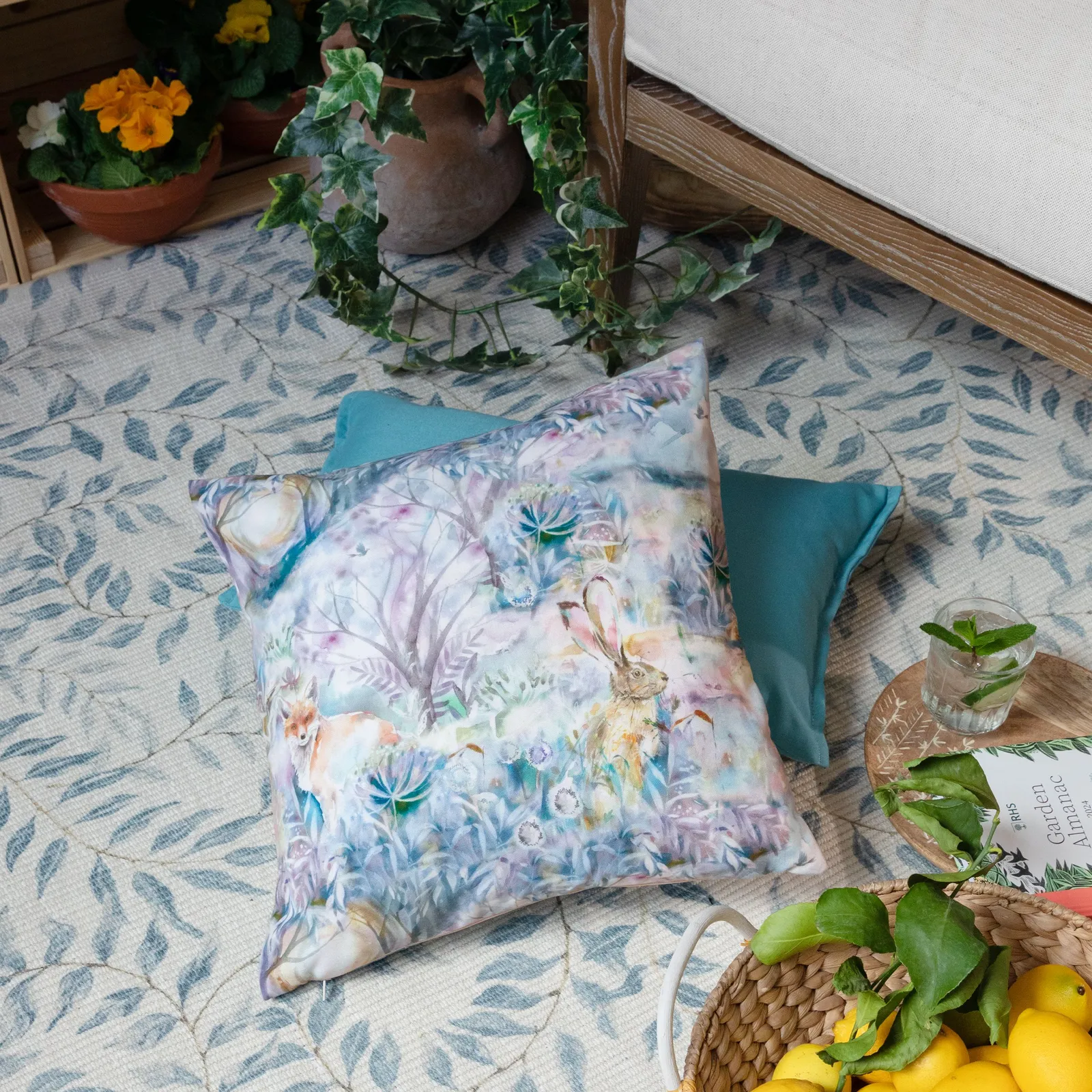 Voyage Maison Fox & Hare Water & UV Resistant Outdoor Cushion 6
