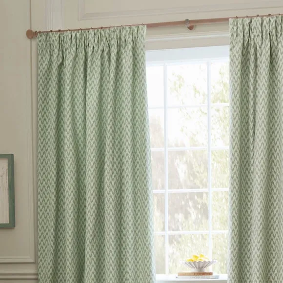 Sanderson Hutton Pencil Pleat Curtains 1