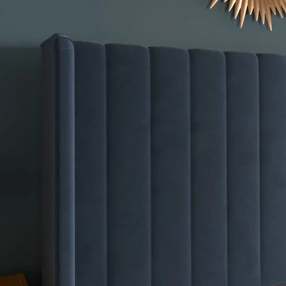 Alara Pleated Velvet Bed Frame 5