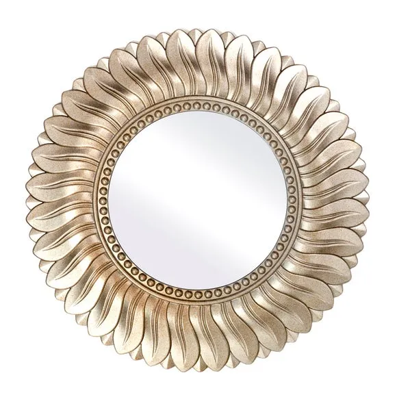 Leaf Round Wall Mirror 3