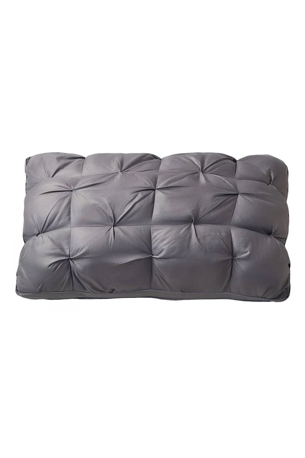 Living and Home 800g Premium Pinch Pleated Pillow for Restful Night Sleep in Grey
