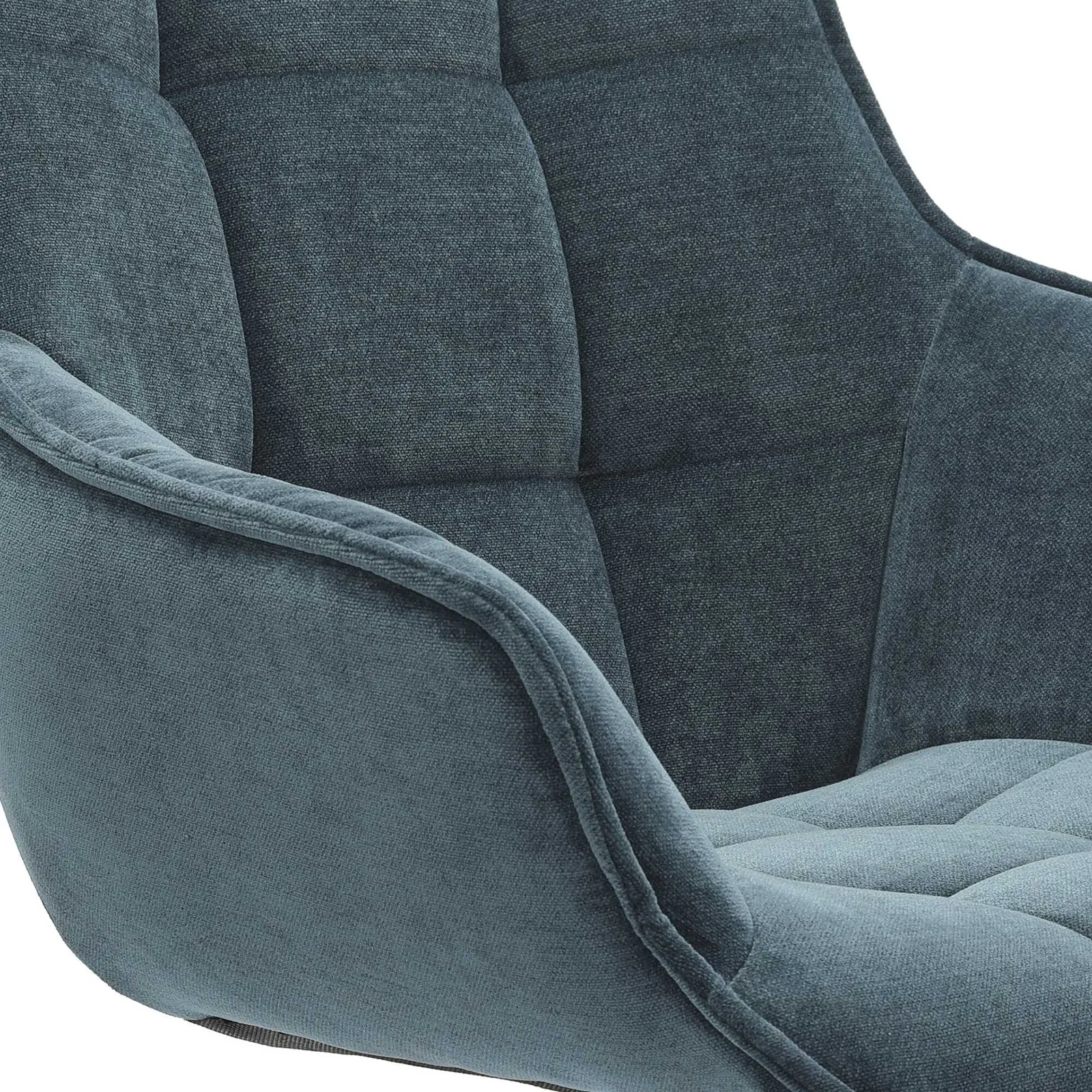 Jasper Dining Armchair With 360 Swivel, Blue Fabric | Barker & Stonehouse 3