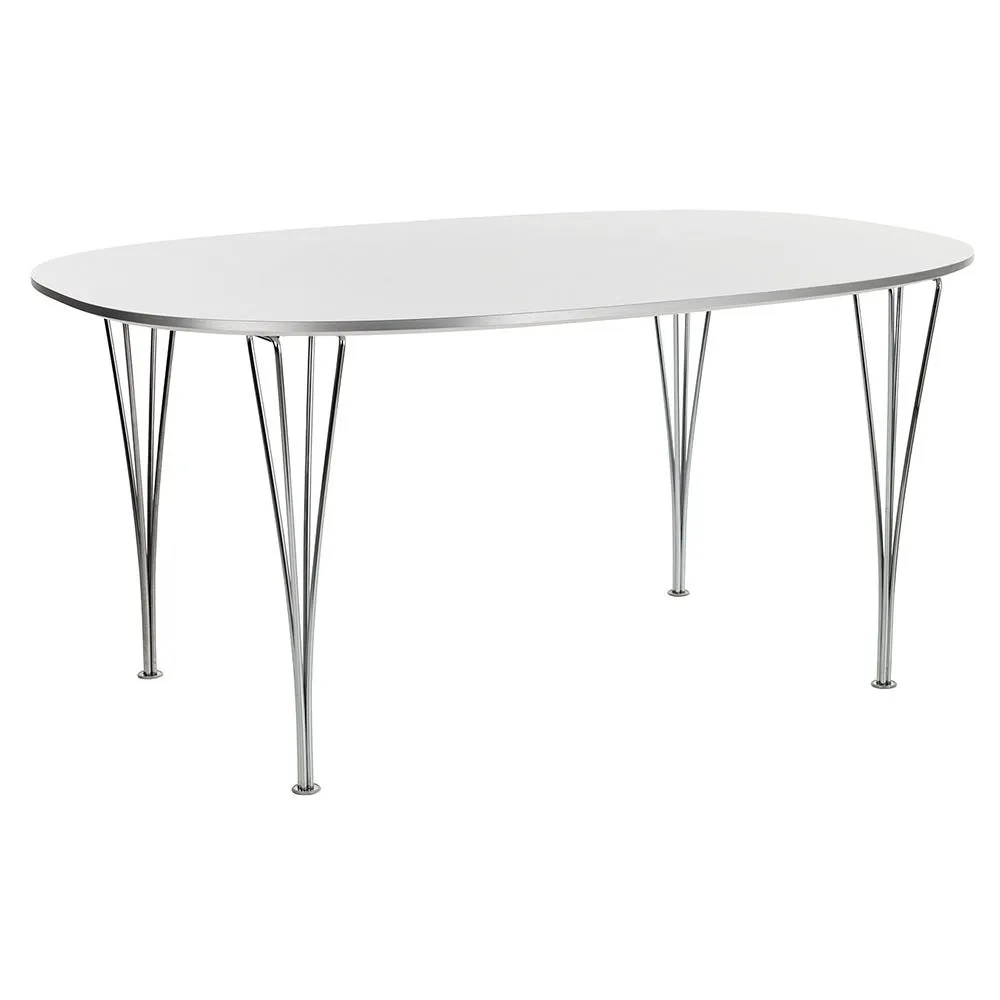 Fritz Hansen Superellipse Dining Table B612 White 2