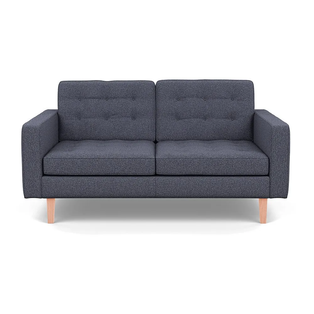 Heal's Hepburn 2 Seater Loop Boucle Navy Natural 1