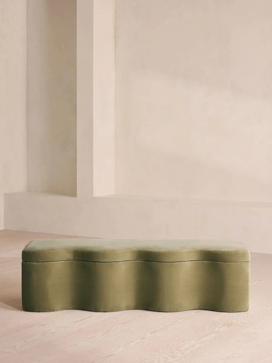 Eli Storage Bench, Velvet, Lichen