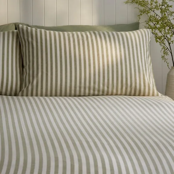 Portloe Stripe 100% Cotton Duvet Cover & Pillowcase Set 2