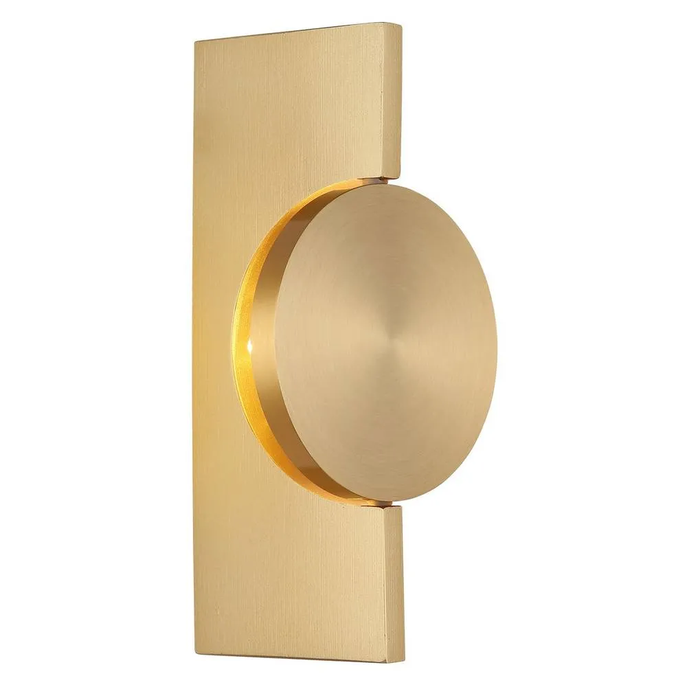 Netlighting Jasper 20cm Wall Lamp Matt Brass LED 3000K in Gold