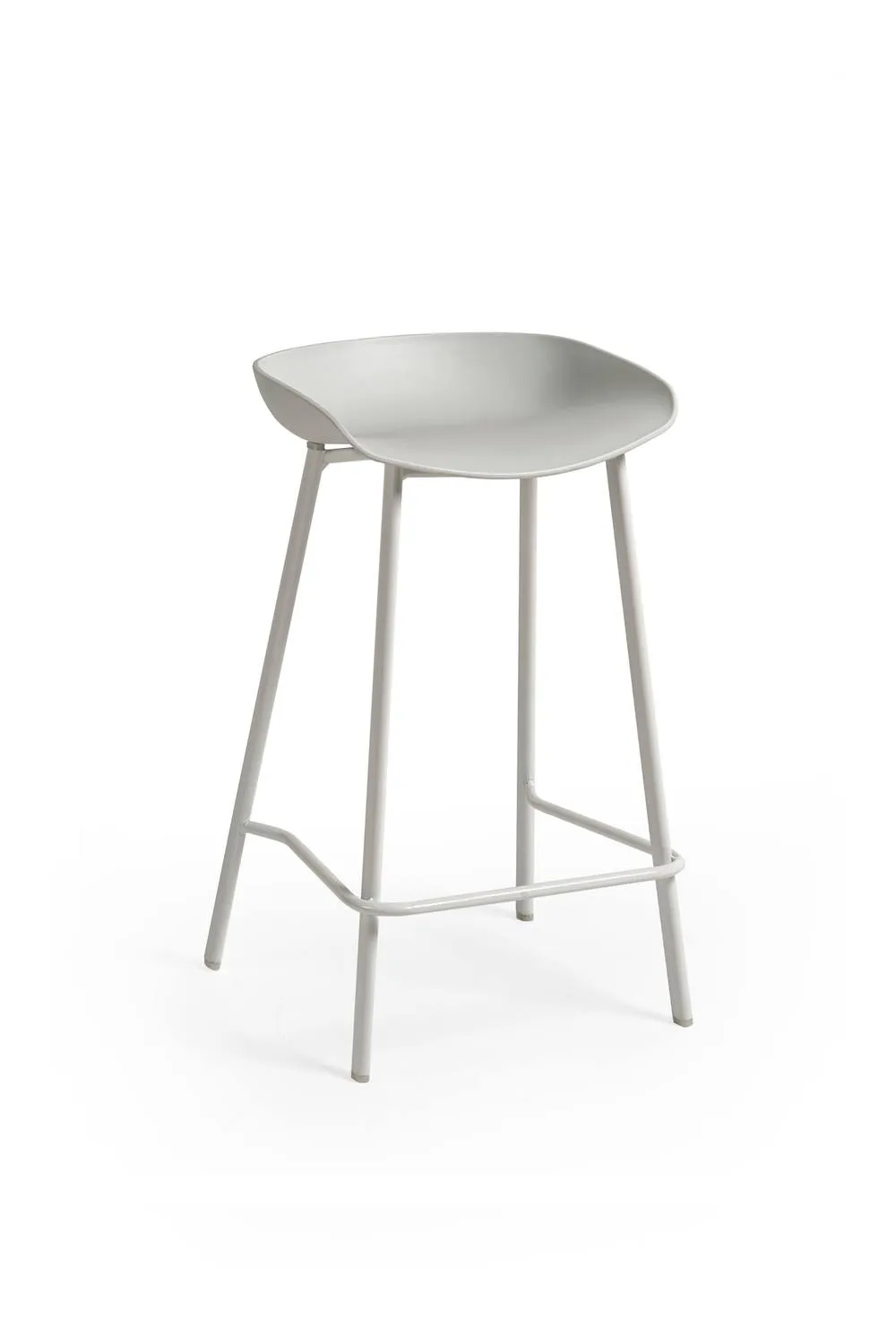 Julian Bowen Renzo Plastic Bar Stool (Set of 2) in Grey 4