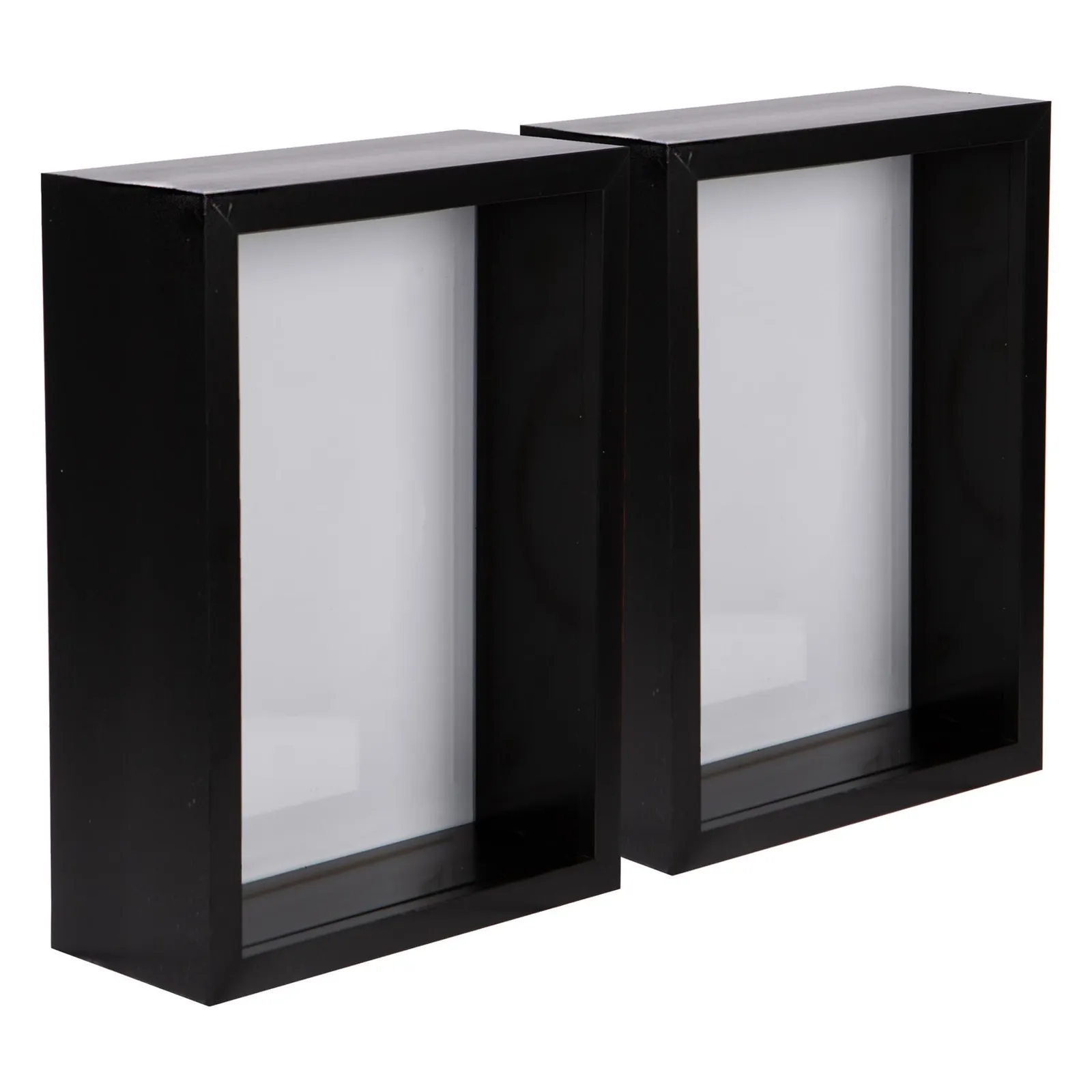 Nicola Spring 3D Deep Box Photo Frames - 5 x 7" - Pack of 5 in Black 1