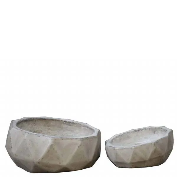 Geradis Pair of Pots  Concrete