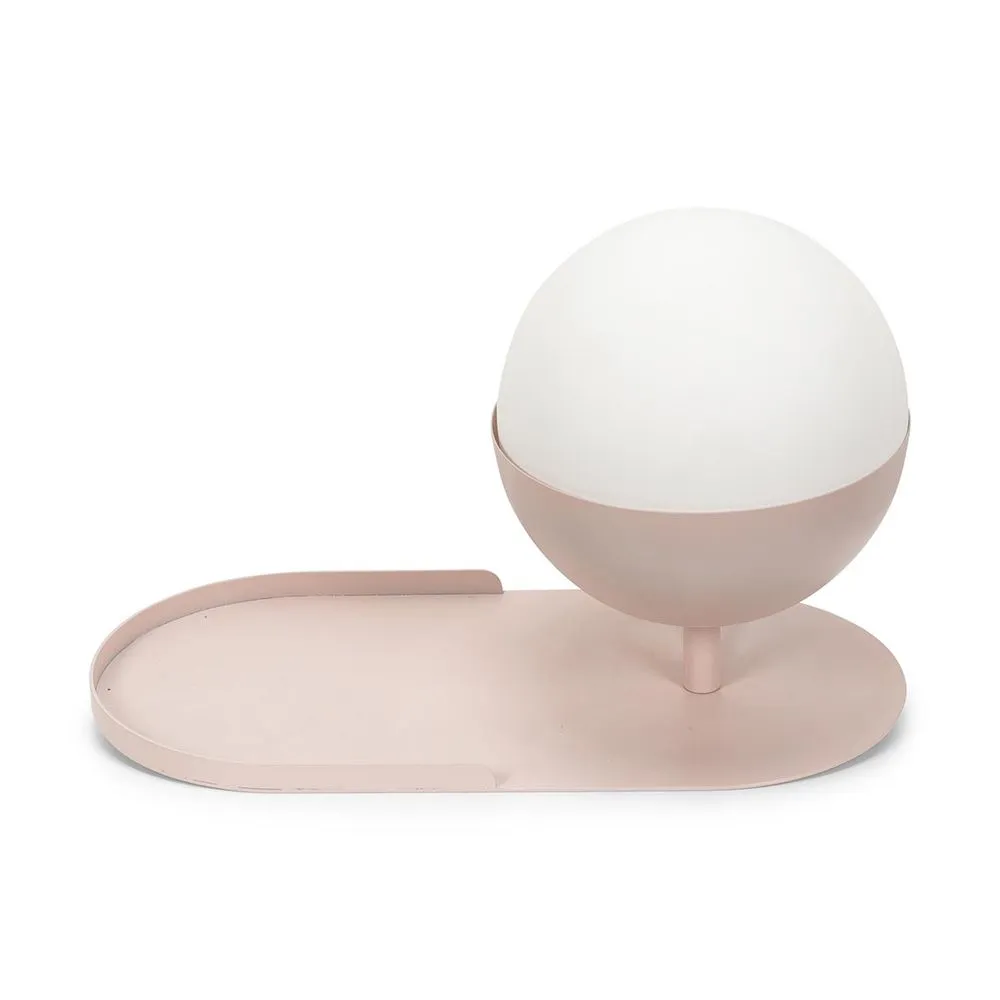 ValueLights Marlow Blush Pink Wall Shelf Lamp 2