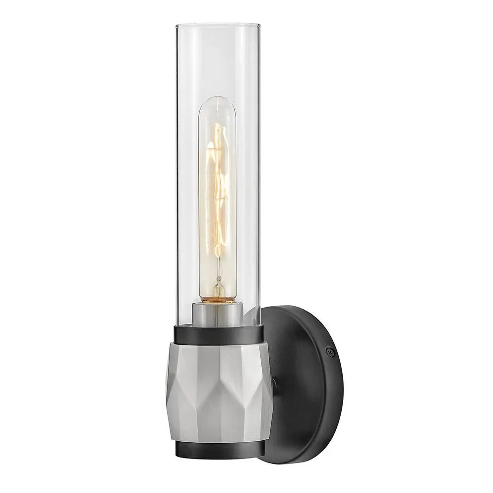 Netlighting Hinkley Ellison Bathroom Wall Lamp Black Nickel IP44 1x E27