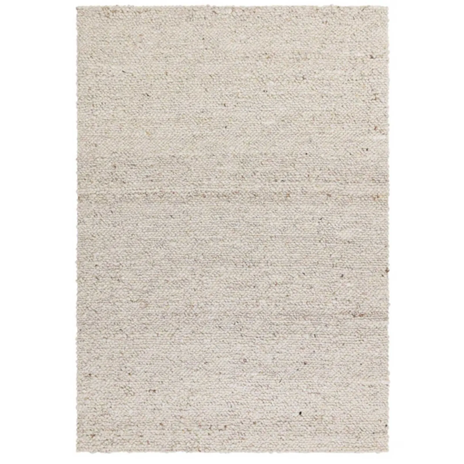 Eder Ivory 120X170Cm Rug, Square, Neutral Wool | Barker & Stonehouse