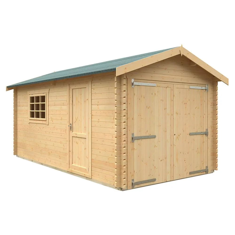 Buttercup Farm 18x10 The Warwick 44mm Cabin - L535 x W295 x H272.6 cm in Natural 1