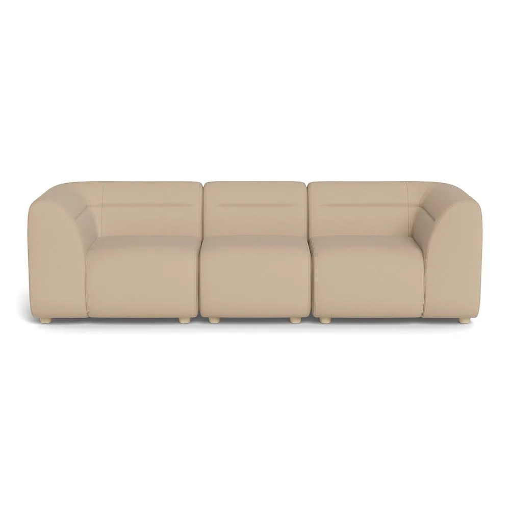 Heal's Lilli 3 Seater Sofa Capelo Linen-Cotton Bamboo Natural Beech Feet 1