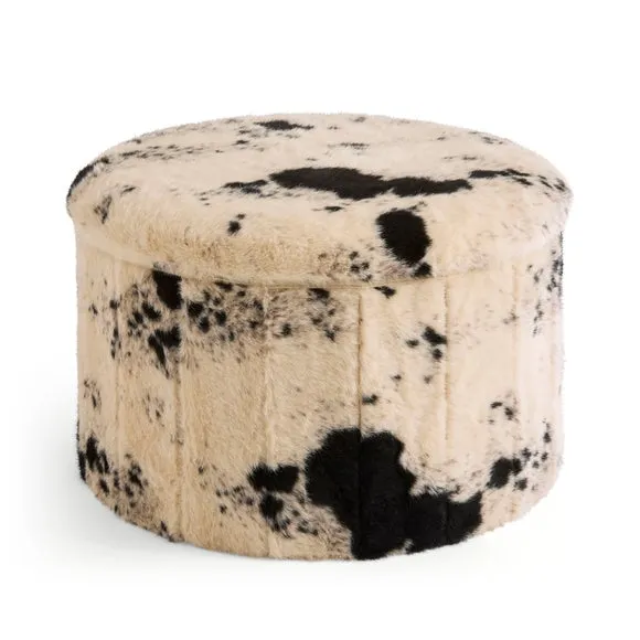 Cow Print Ottoman 3