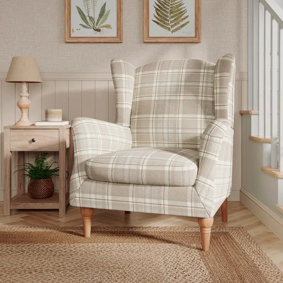 Charnwood Check Grande Armchair