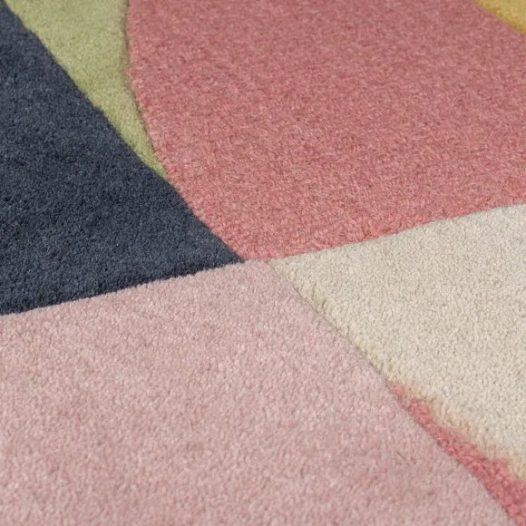 Esre Geometric Abstract Wool Rug 2