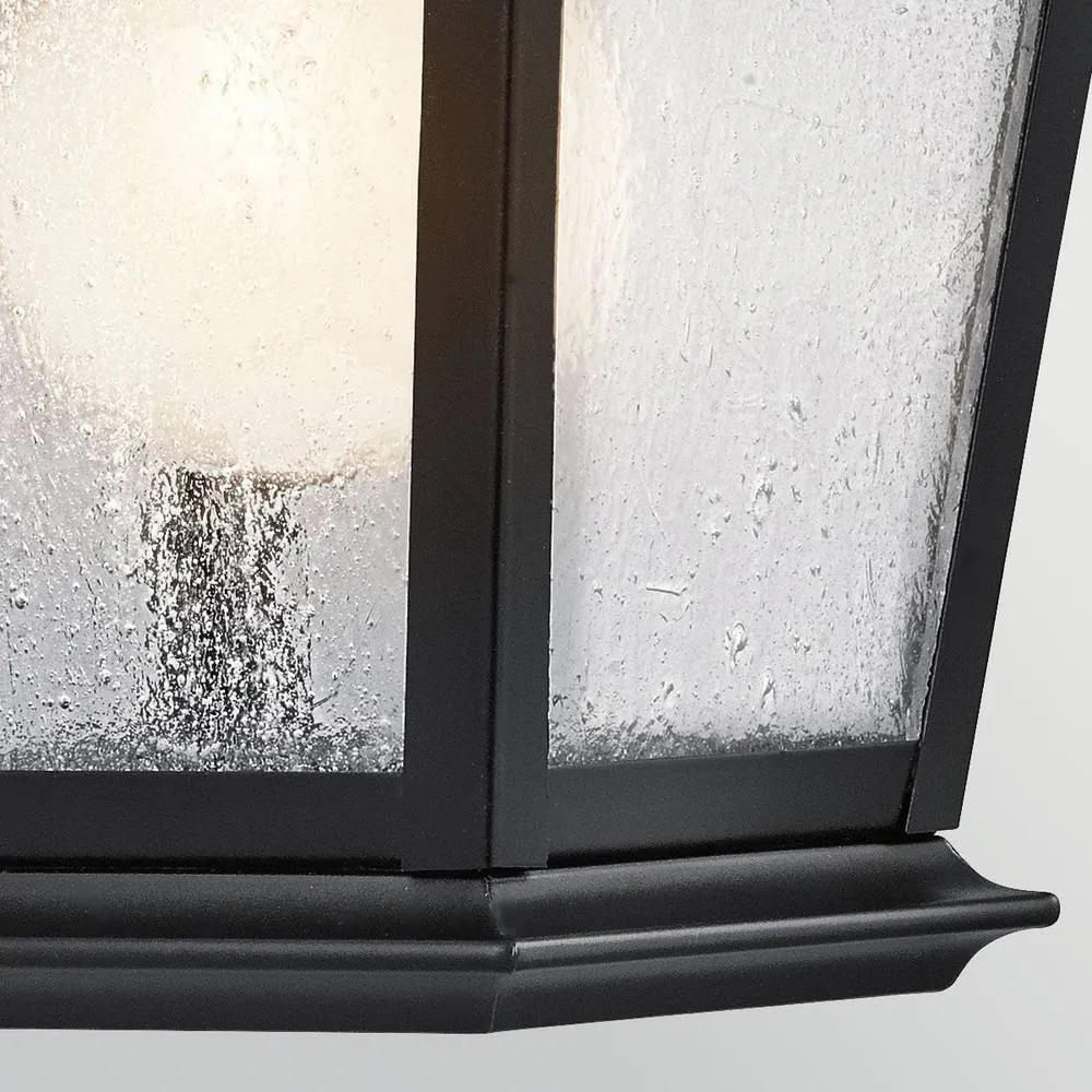 Netlighting Mount Vernon Small Wall Lantern Black IP44 5