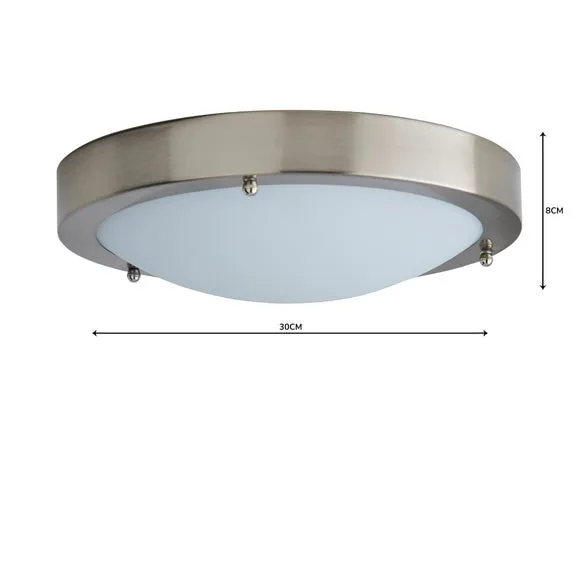 Pluto Bathroom Flush Ceiling Light 5