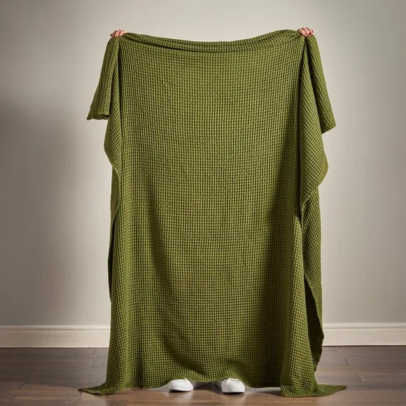 Pineapple Elephant Jaipur Waffle Throw Blanket 150cm x 200cm 2