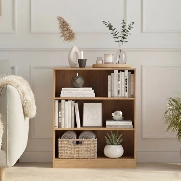 Cambridge 3 Tier Low Bookcase 2