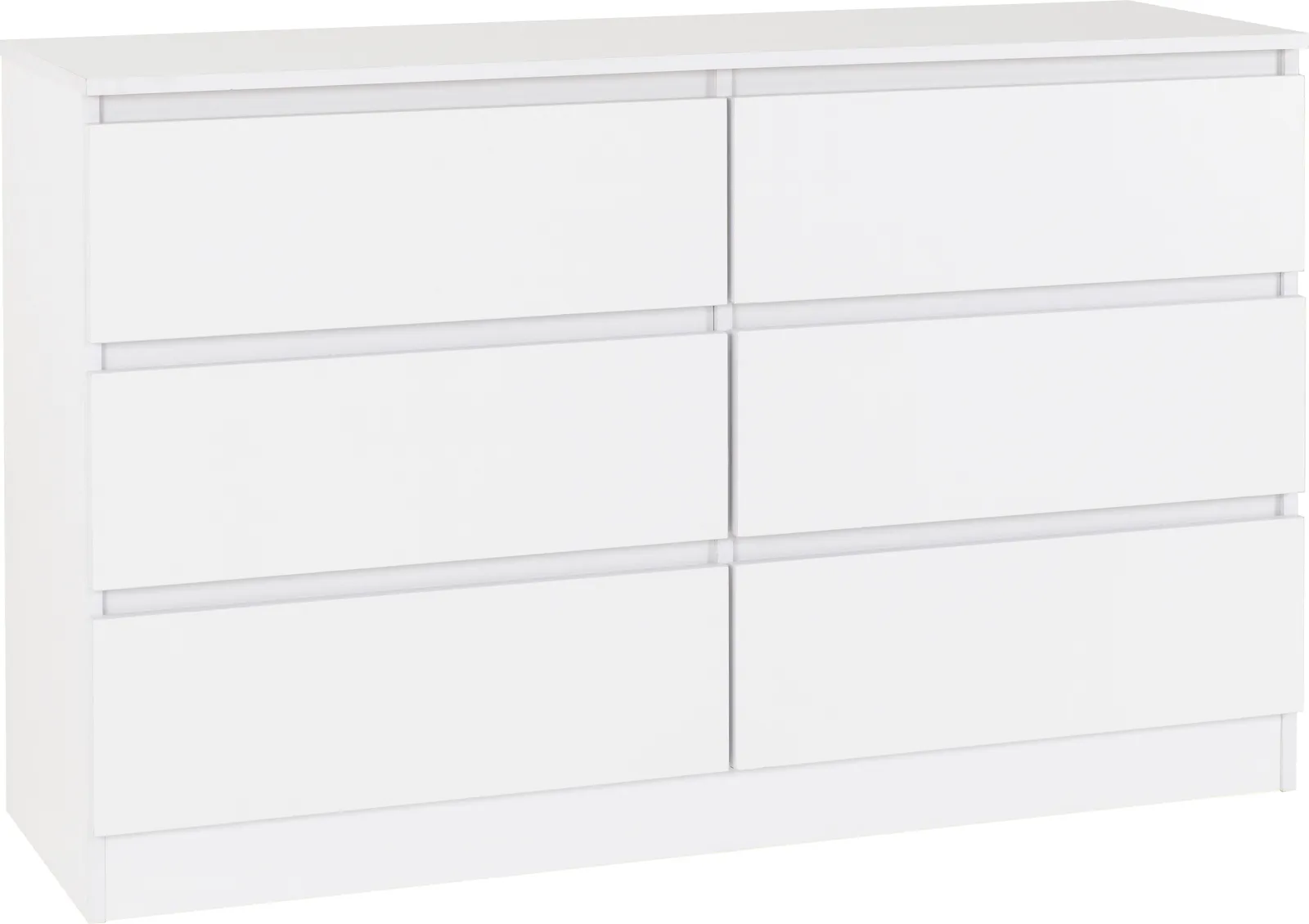 Seconique Malvern 6 Drawer Chest in White 2