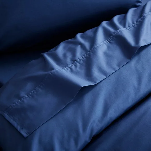 Dorma Crisp & Fresh 400 Thread Count Egyptian Cotton Percale Flat Sheet 1
