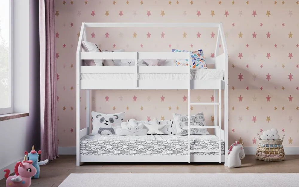 Flair Plation Low Play House Shorty Bunk Bed White 2