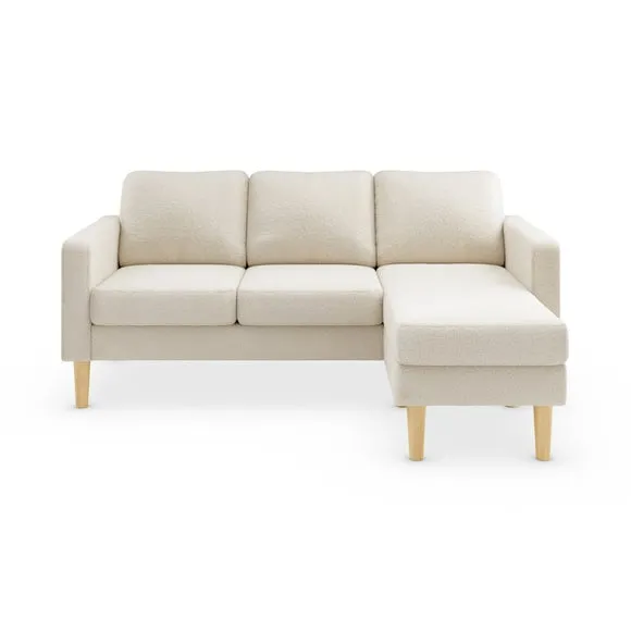 Jacob Sherpa Reversible Compact Corner Chaise Sofa 3