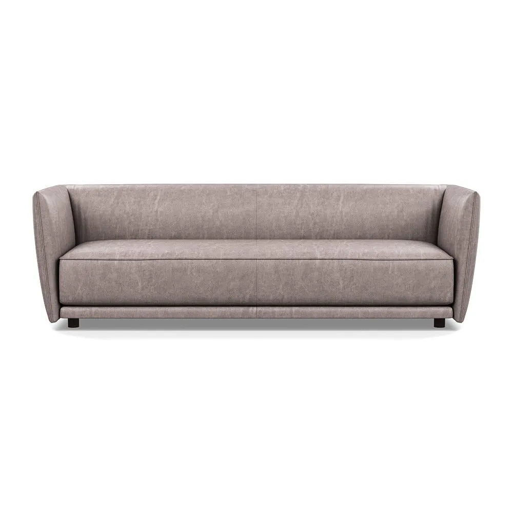 Heal's Valley 4 Seater Sofa Old England Leather Grey 007 1