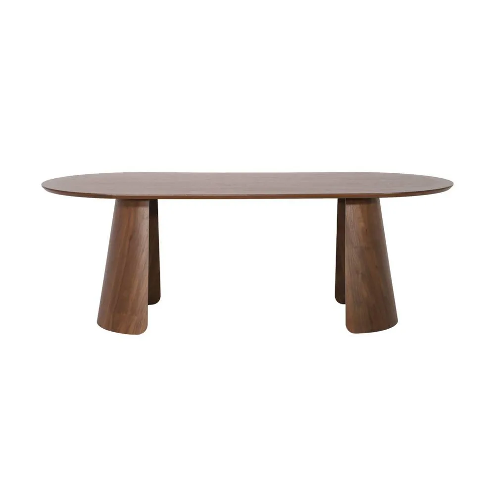 sweeek Oblong dining table for 8 people wood decor in Dark Brown 3
