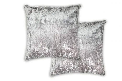New Edge Blinds Crushed Velvet Cushion Cover in Grey