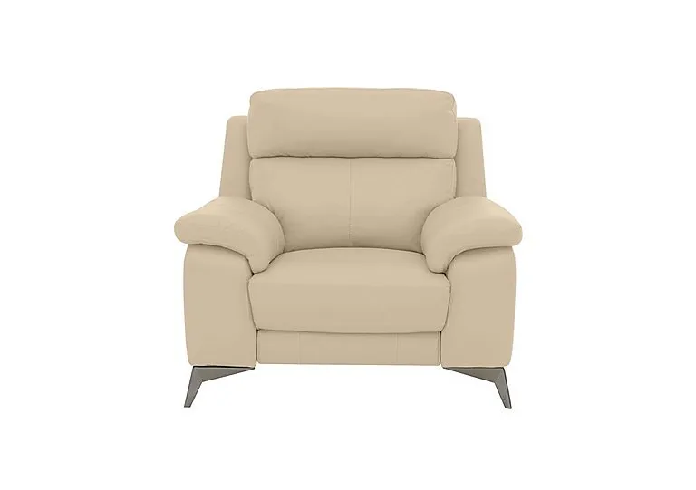 Missouri Leather Armchair - BV Bisque