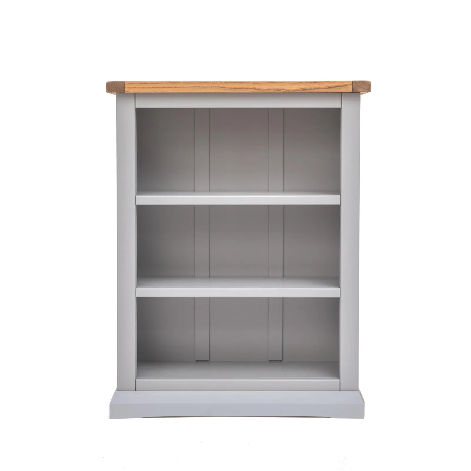 Cabinet Bits Bookcase with Plinth 90x70x25cm in Grey