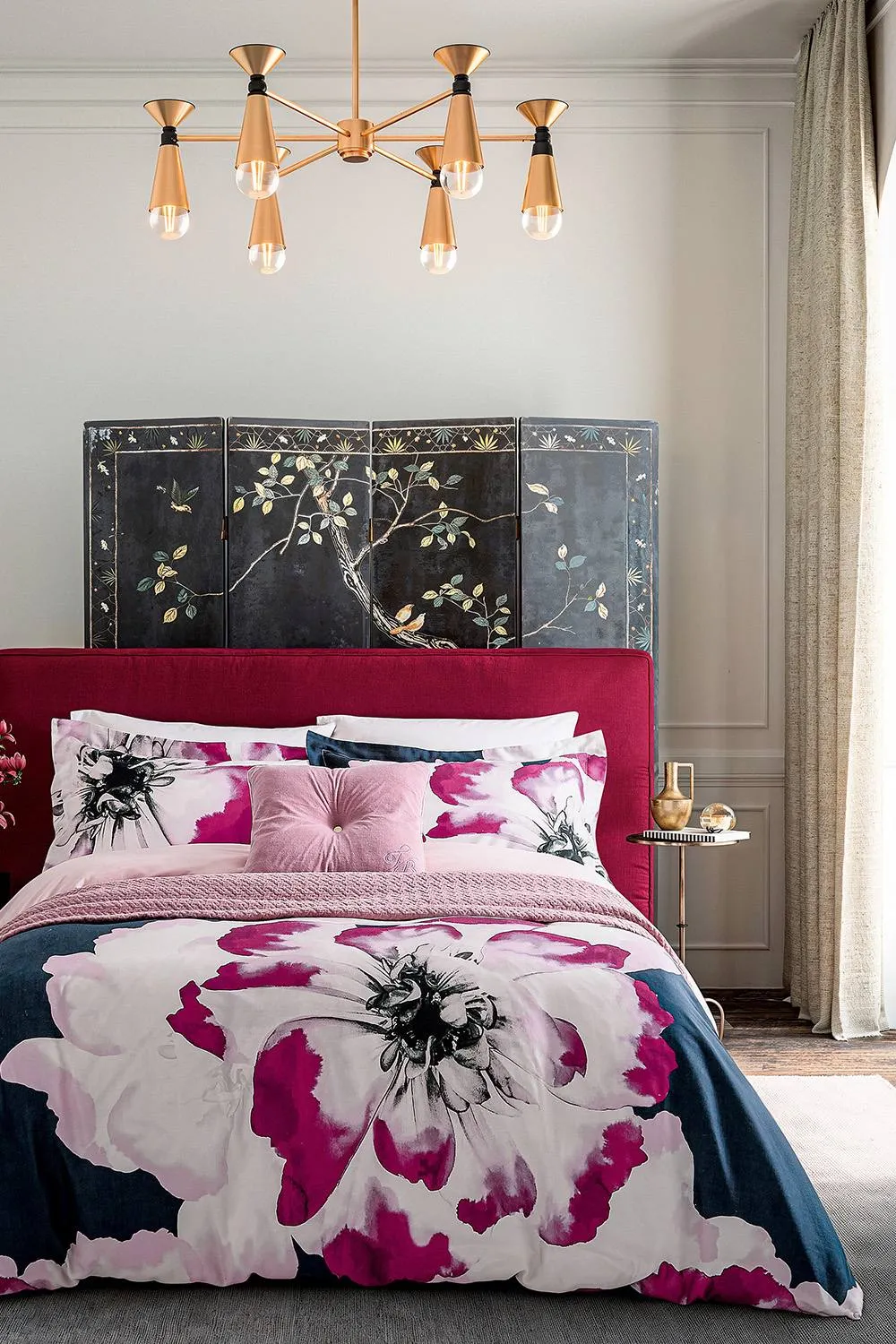 Ted Baker 'Inky Bloom' Cotton Duvet Cover Set in Navy 2