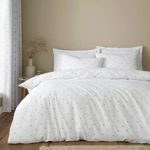 Polka Dots Polycotton Duvet Cover & Pillowcase Set 1