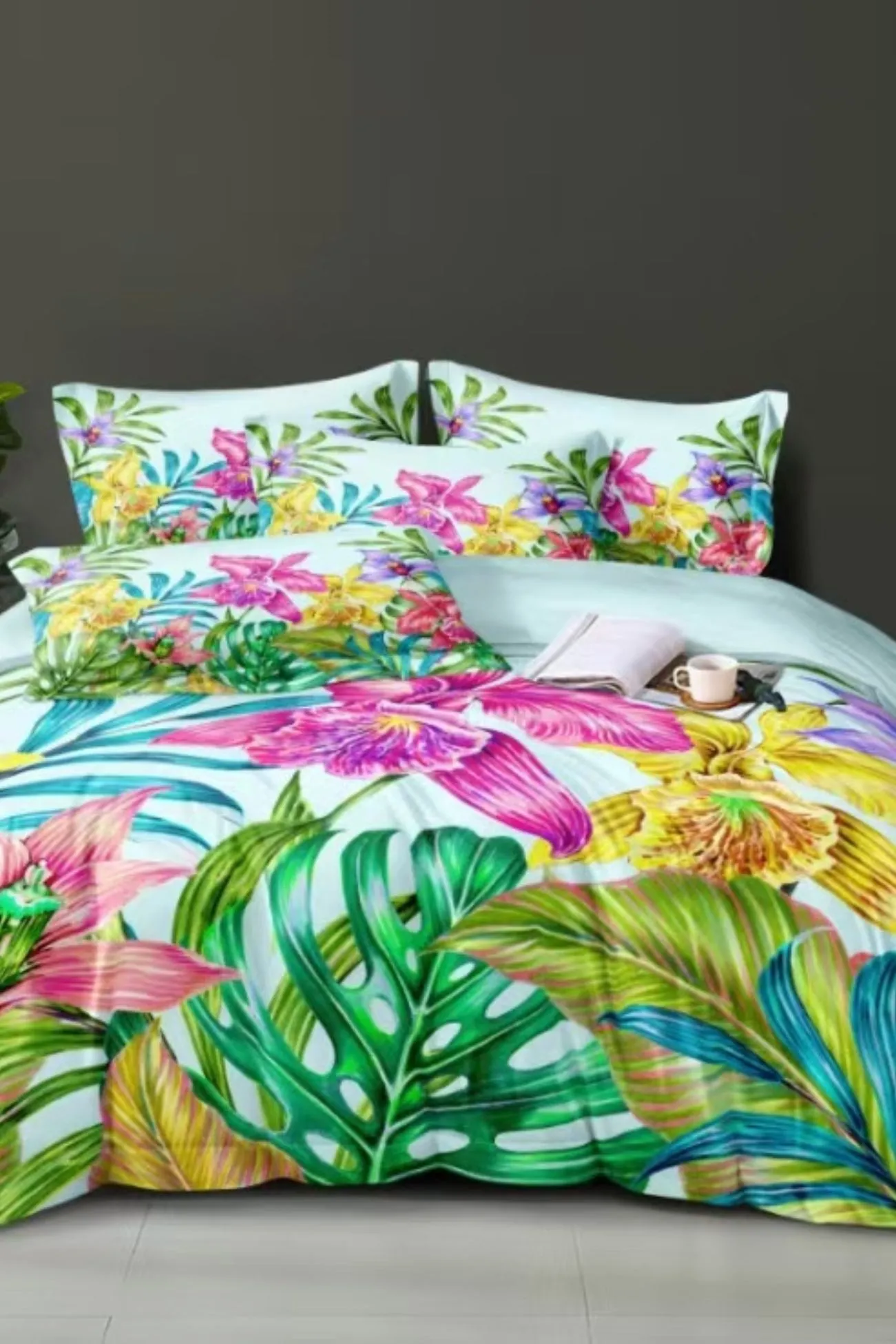 Ezysleep Azure Floral Printed Duvet Set 2