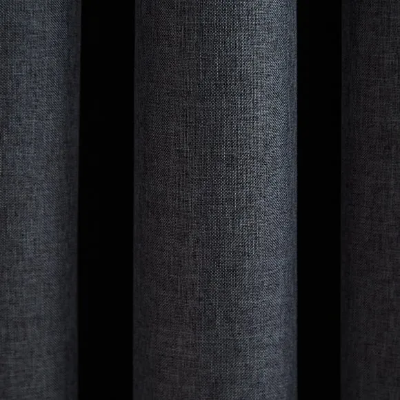 Berlin Blackout Pencil Pleat Curtains 3