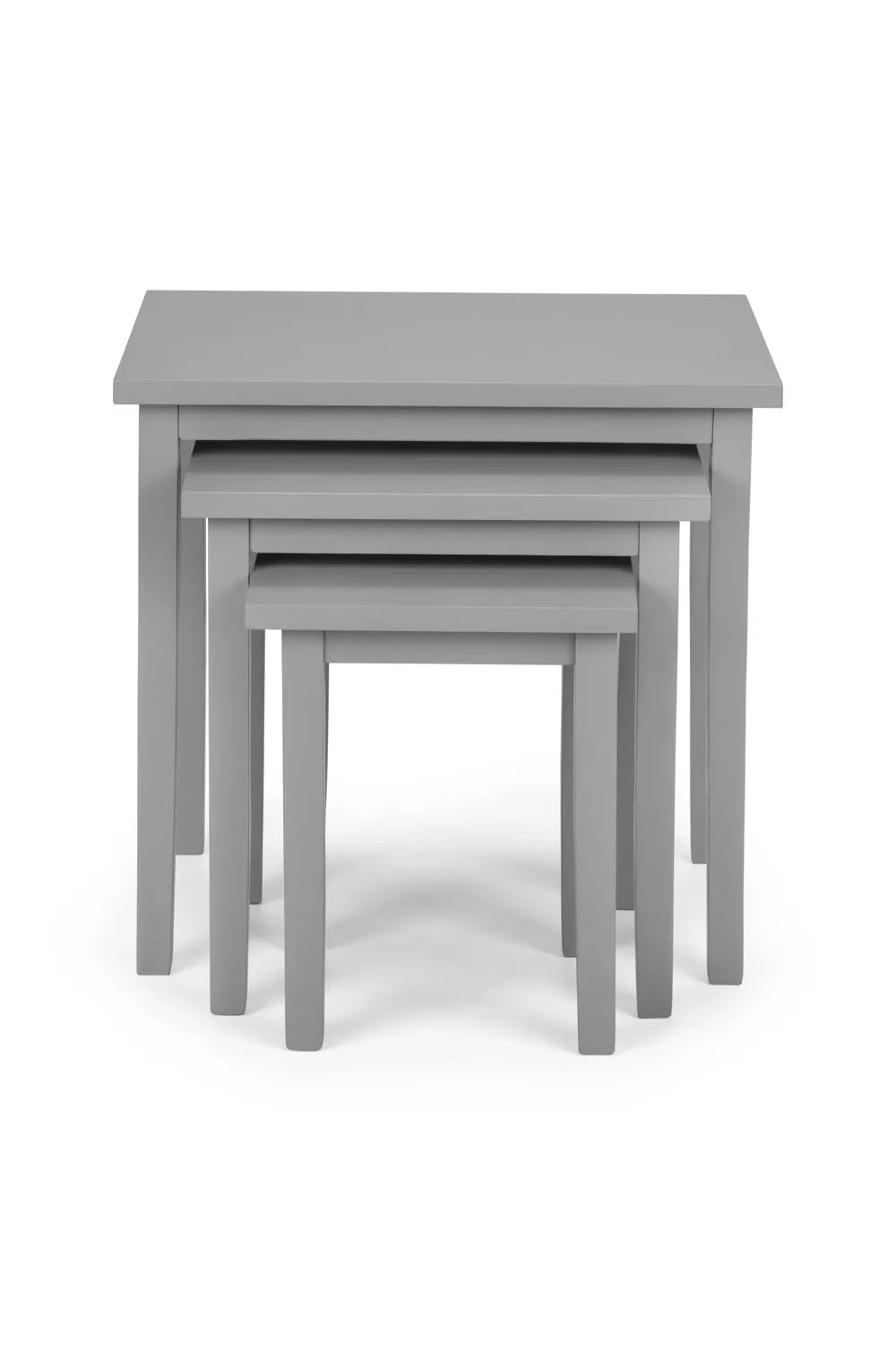 Julian Bowen Cleo Nest of 3 Side Tables in Grey 3
