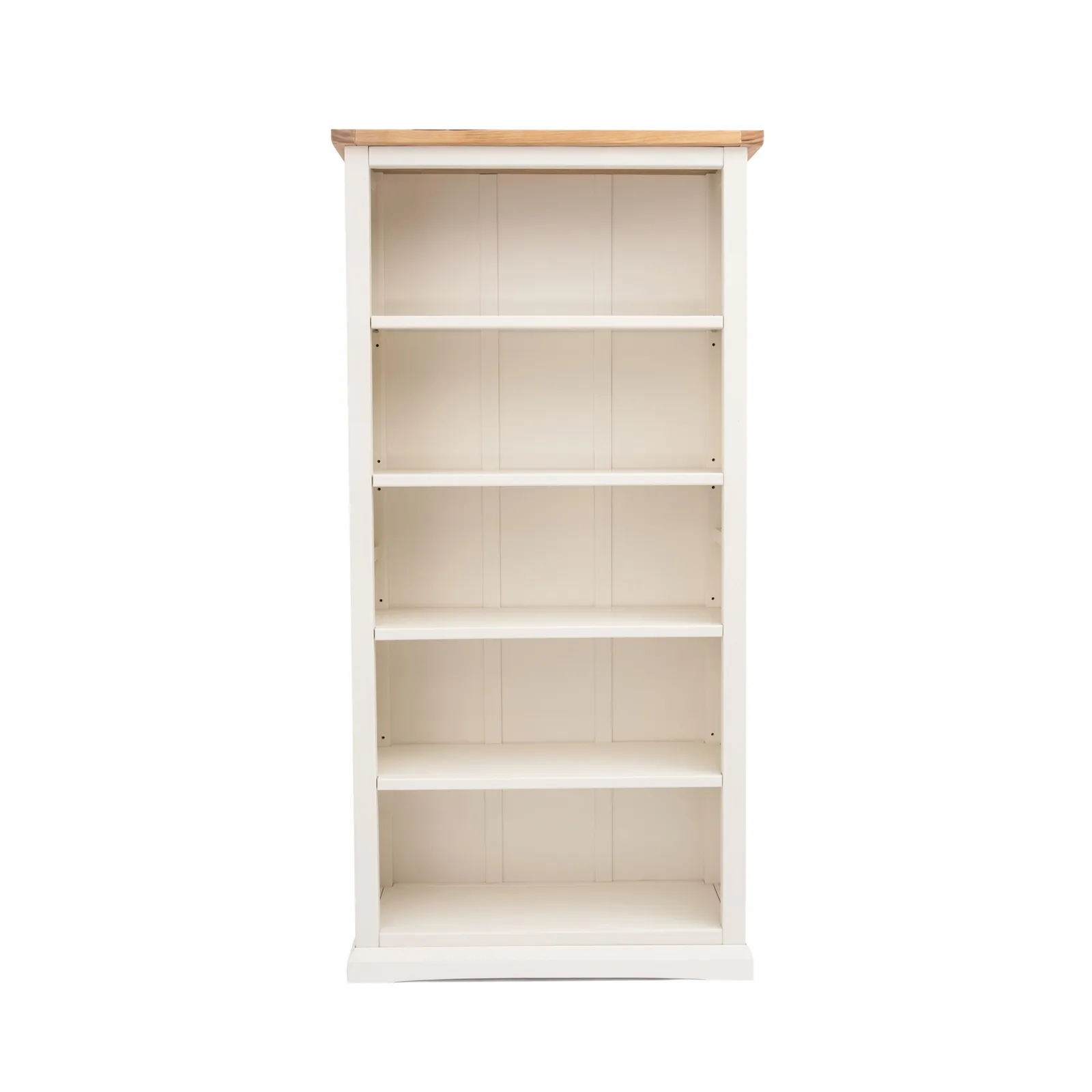 Cabinet Bits Bookcase with plinth 180x90x30cm in Off-White