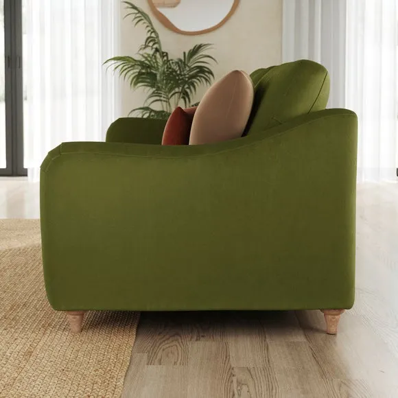 Hattie Matte Plush Velvet 2 Seater Sofa 2